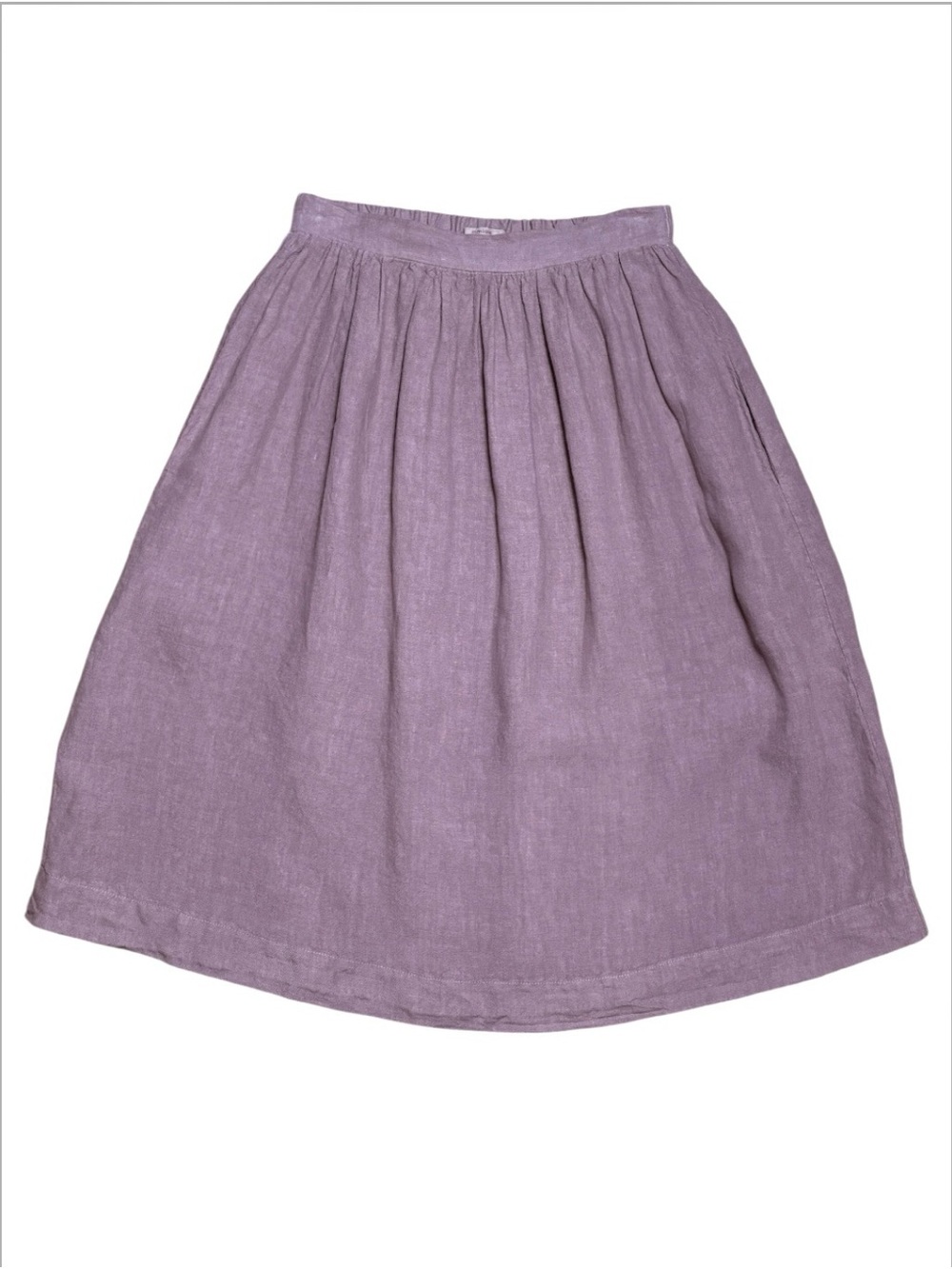 Monique Sophia 100% Linen Skirt In Faded Rose Sz S